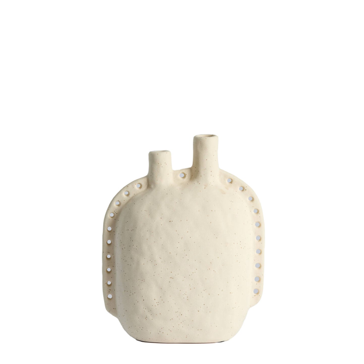 Varazza Cermaic Matte Beige Vase 28.5cm
