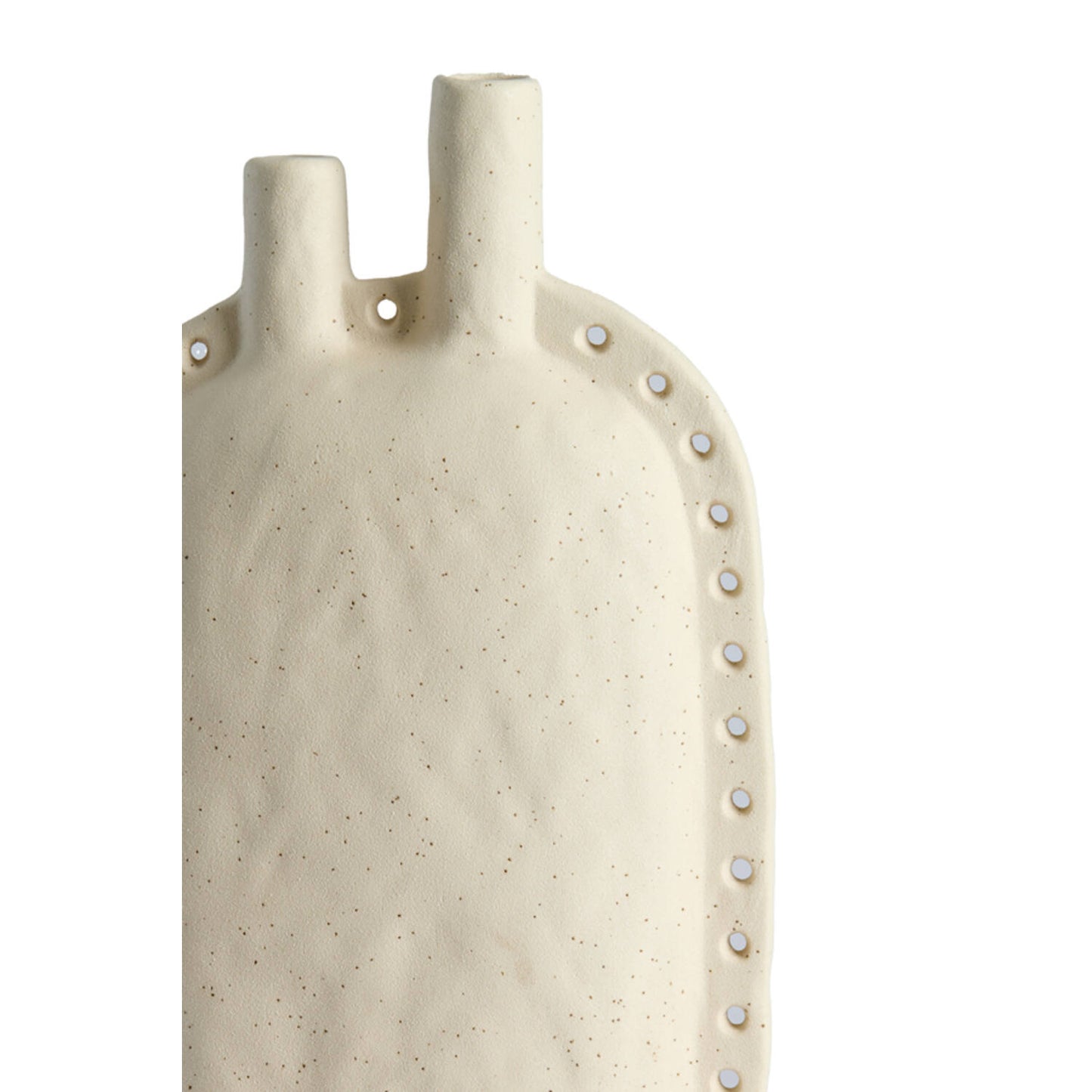 Varazza Cermaic Matte Beige Vase 28.5cm