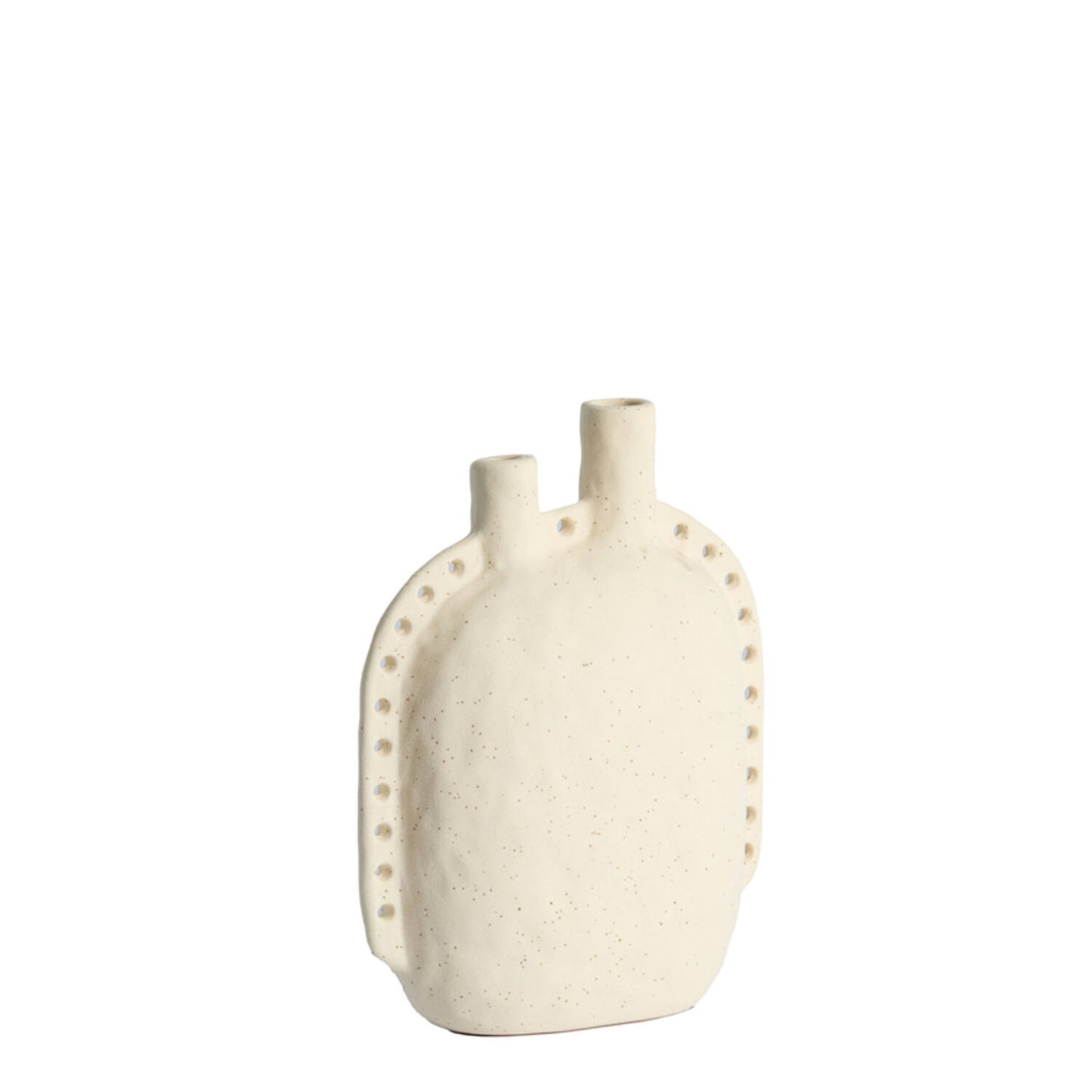 Varazza Cermaic Matte Beige Vase 28.5cm