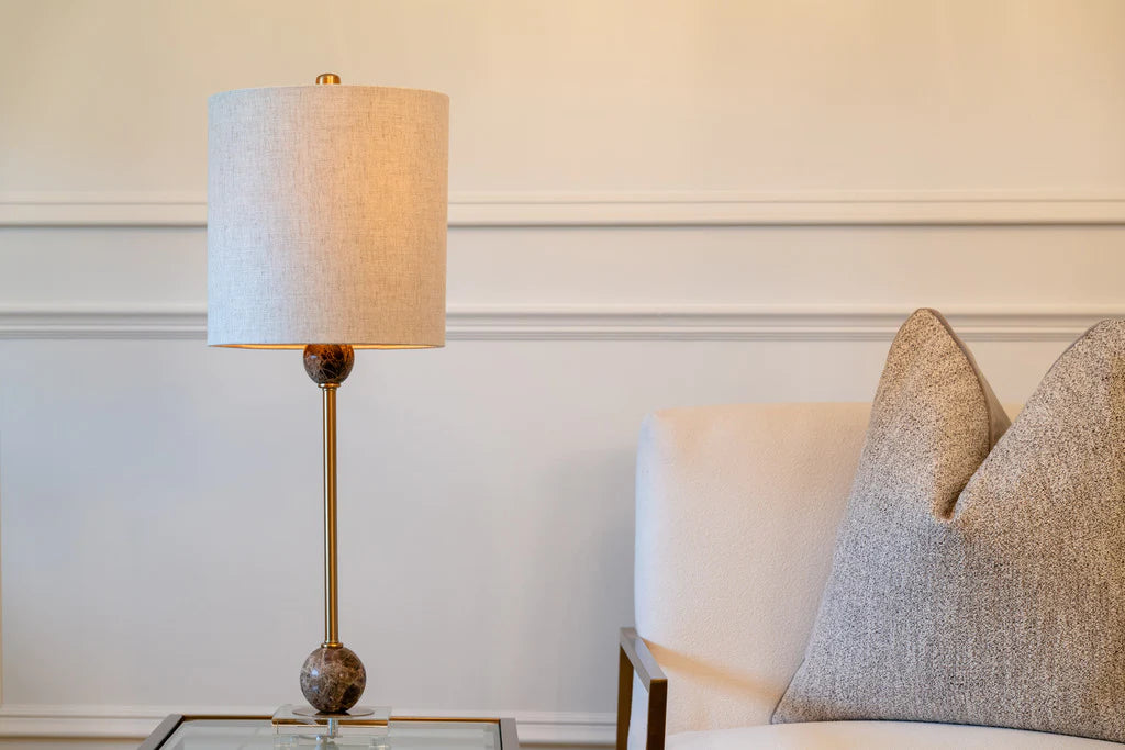 Marble Brass Table Lamp