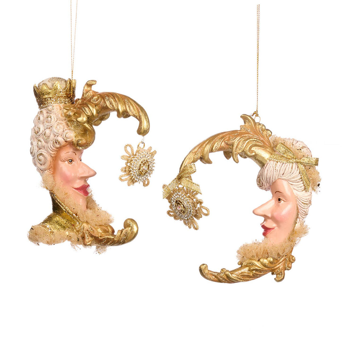 Baroque Moon Ornament - Style 1