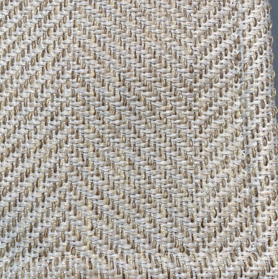 Beige Herringbone Washable Runner 60x120cm