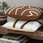 Brown and Off-white Pattern Cushion