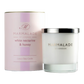 White nectarine and honey glass candle