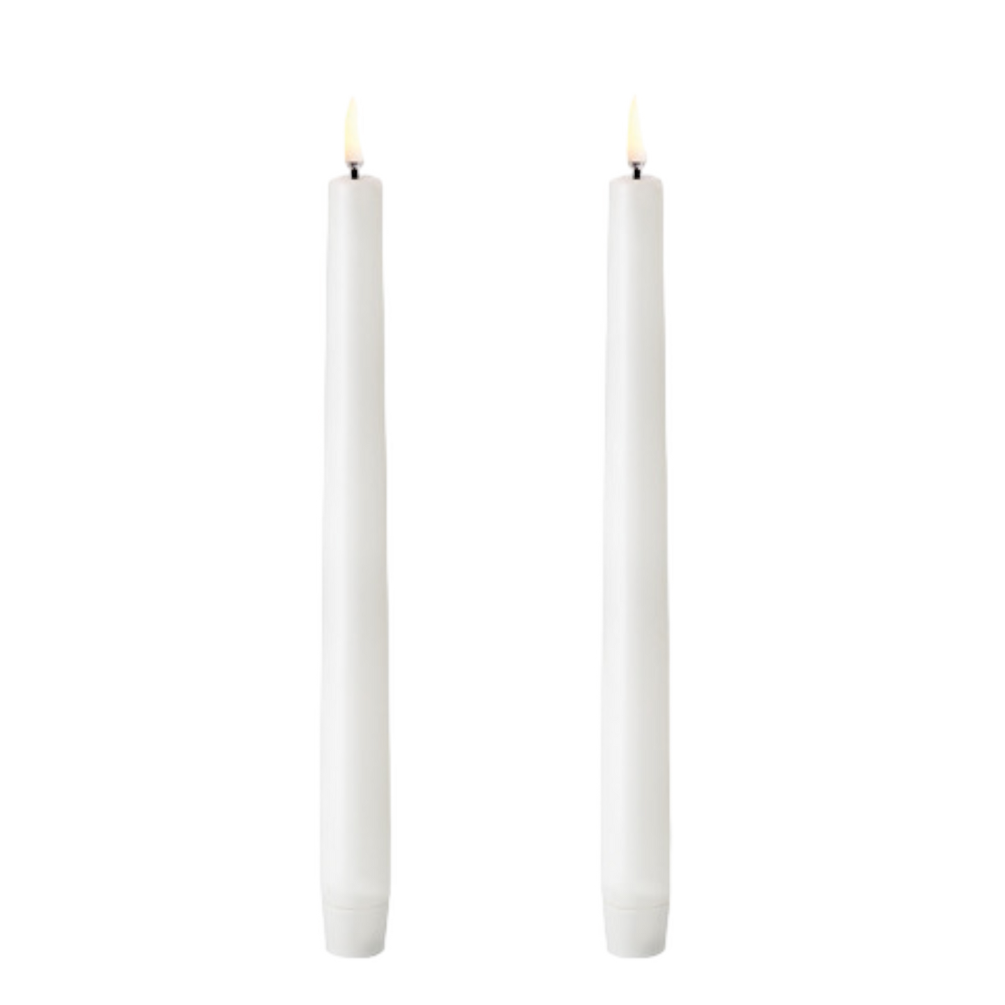 Uyuni White Tapered LED Candles (2 pack)