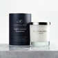 English rosemary and patchouli glass candle