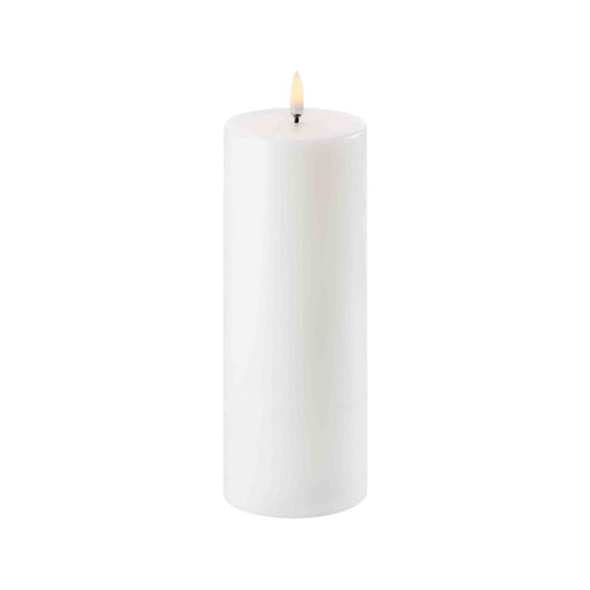 Uyuni white 7.8x20cm LED Candle