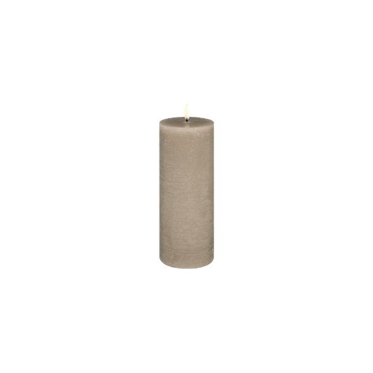 Uyuni 7.8x20cm LED Candle Sandstone