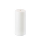 Uyuni white 7.8x15cm LED Candle