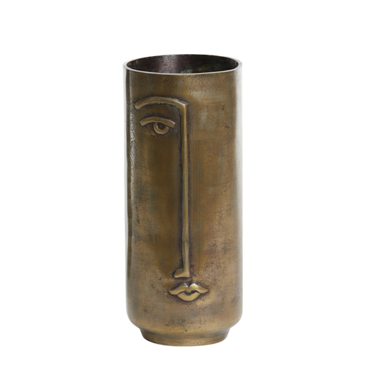 Antique Bronze Deco Vase 35x15cm