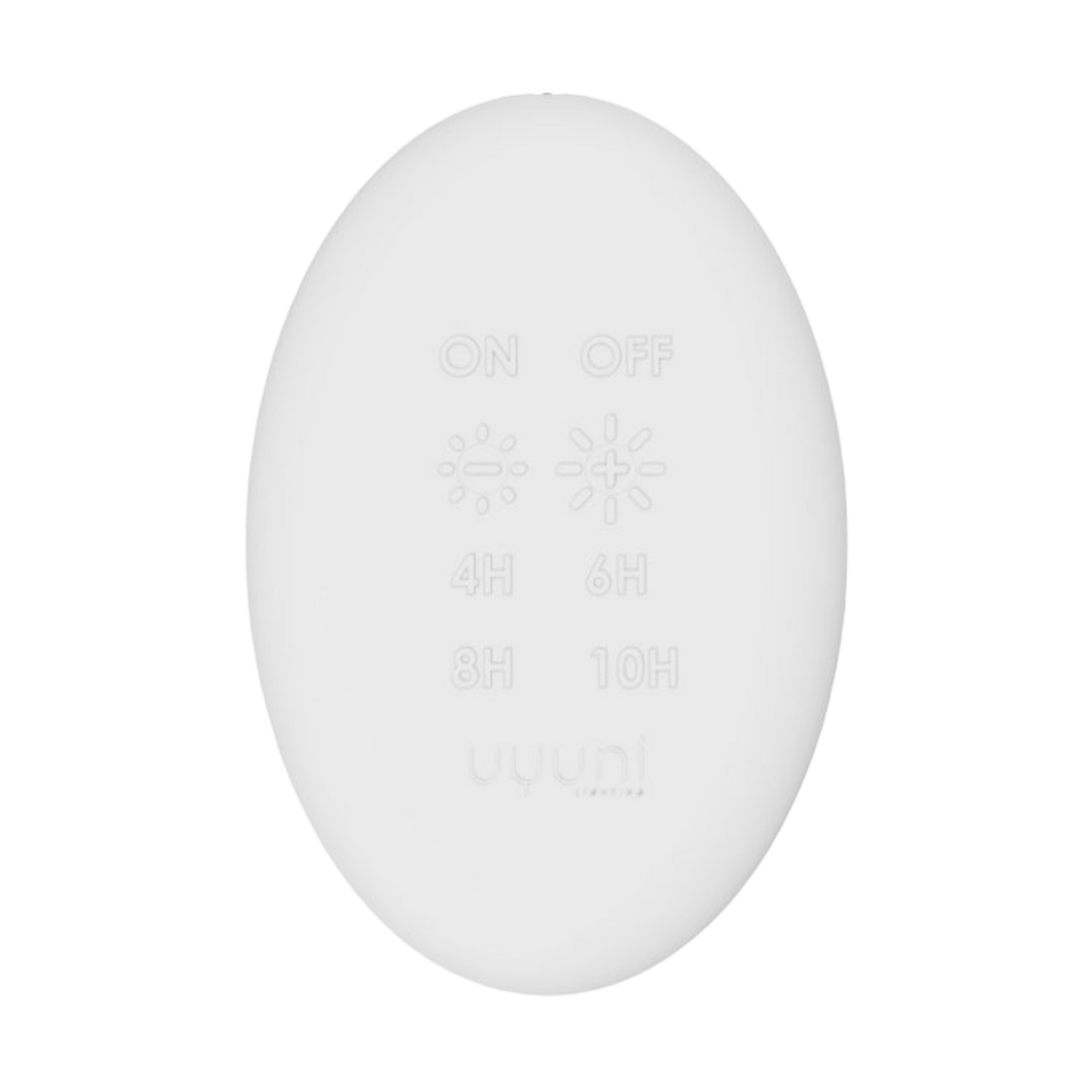 Uyuni Candle White Pebble Remote Control