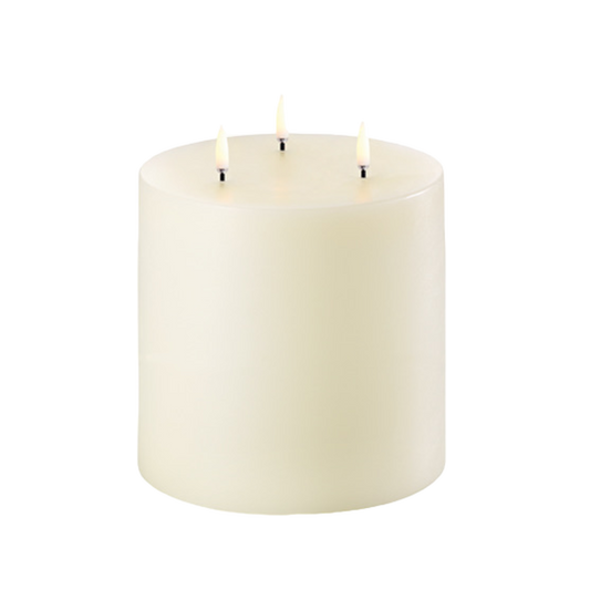 Uyuni Ivory Triple Wick LED Candle