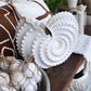 Deco White Ceramic Shell