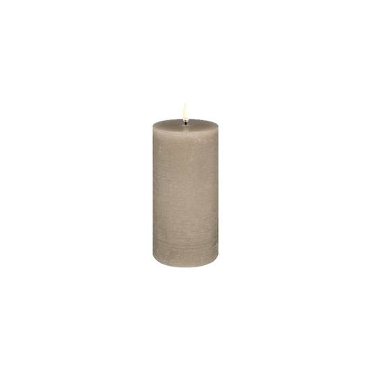 Uyuni 7.8x15cm LED Candle Sandstone