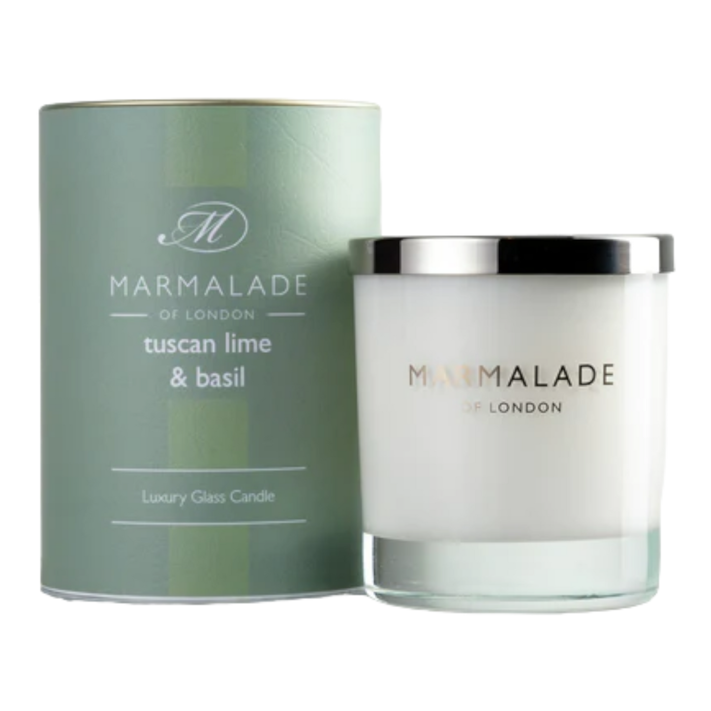 Tuscan Lime & Basil Glass candle